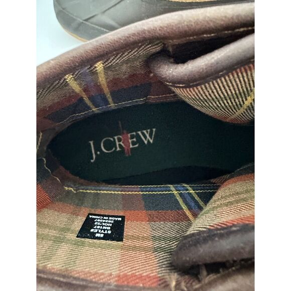 J. Crew Heritage Duck Boots Brown Mens Size 8 - Picture 5 of 7